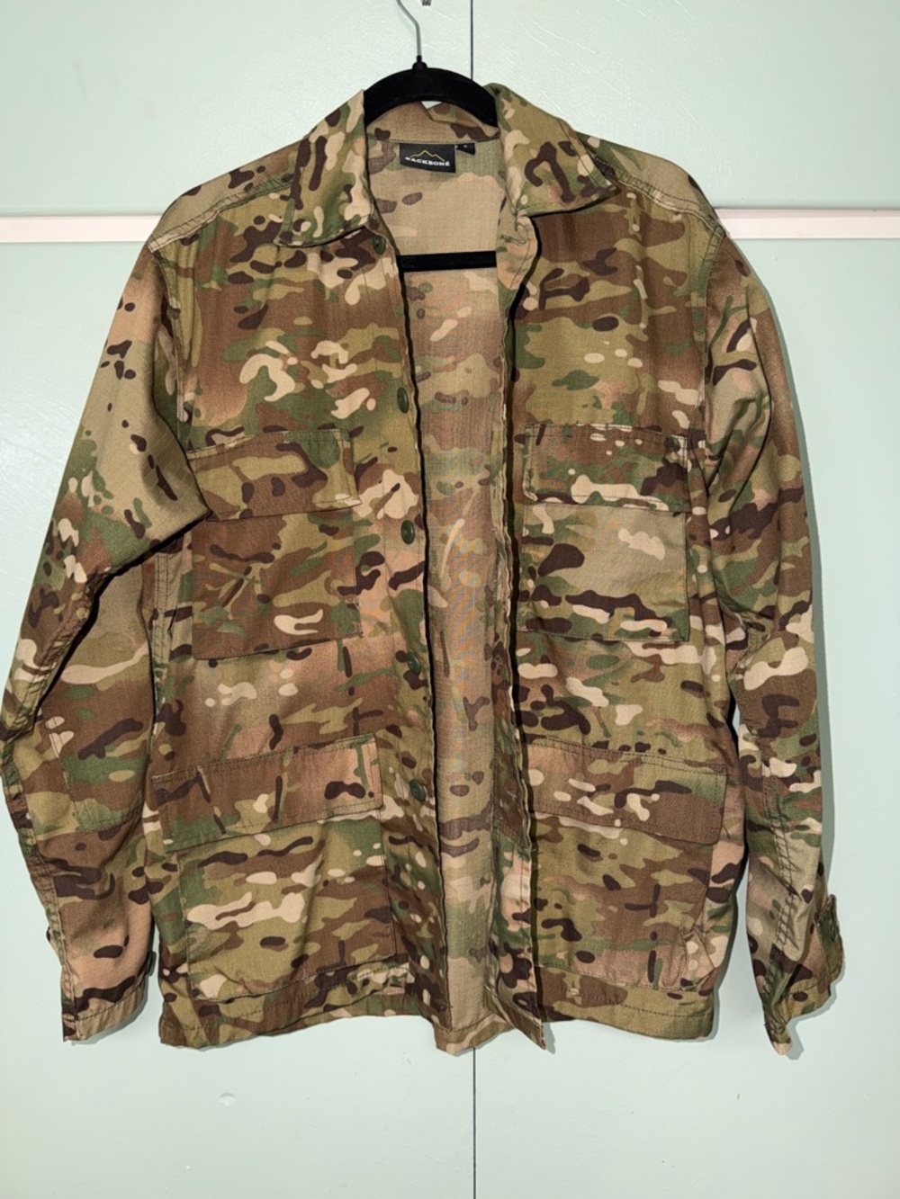 Mens Military Camouflage Jacket BACKBONE SIZE SMALL